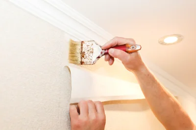 Pose de papier peint à Blandainville — revêtements muraux et toiles de verre